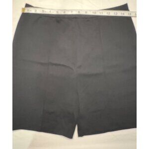 Womens Vintage Black Elastic Waist Shorts Size 18